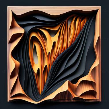 3D model abstract painting (STL)